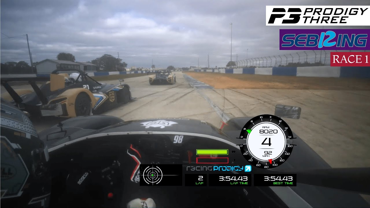 Racing Prodigy P3 Sebring Onboard - Race 1 (P3)