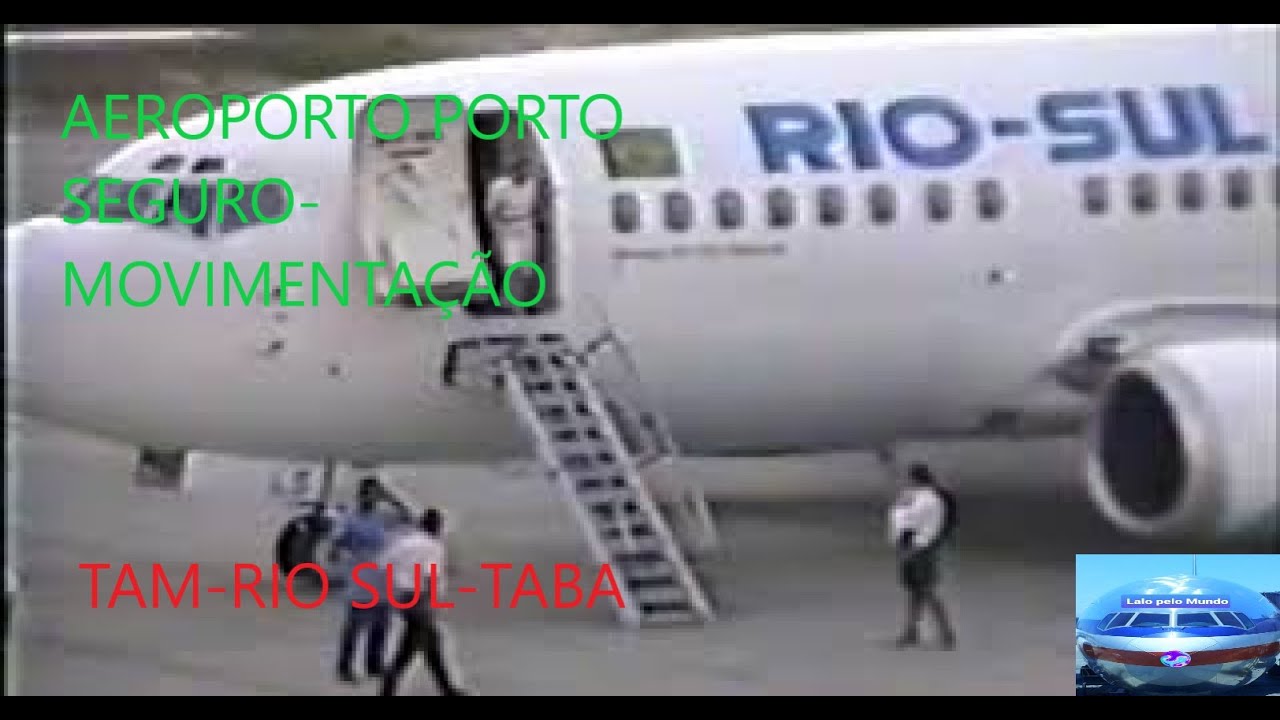 TABA  727-200 -TAM FOCKER 100 -  RIO-SUL 737-500 AEROPORTO PORTO SEGURO - MOVIMENTAÇÃO - 1995