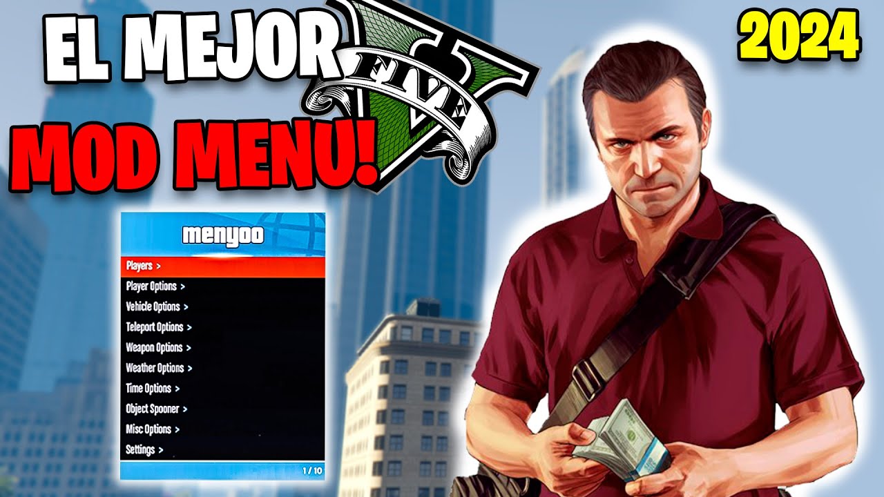 DESCARGAR E INSTALAR MOD MENU MENYOO GTA 5 + SOLUCION DE BUG DE CARROS (ULTIMA VERSION 2024)