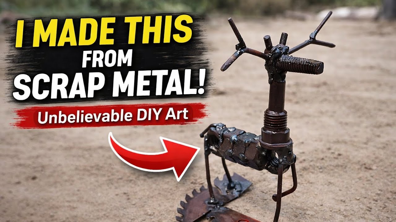 I Made a Deer from Scrap Metal! | Satisfying Welding Art #metalwork