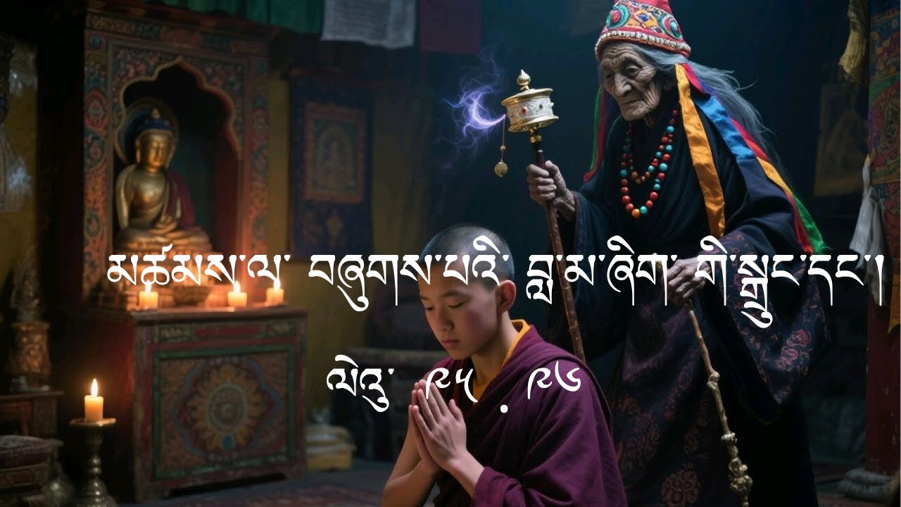 མཚམས་ལ་བཞུགས་པའི་བླ་མ་ཞིག་གི་སྒྲུང་དང་།Tibet folk | ghost stories .