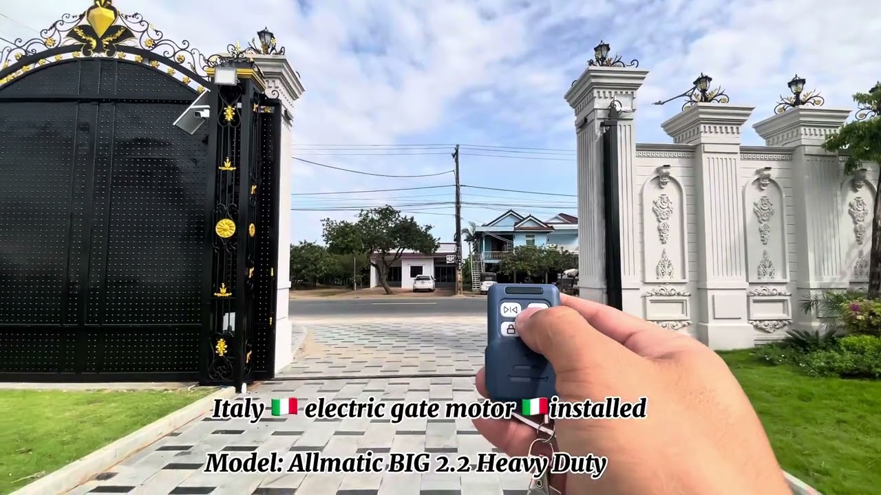 Italy gate motor installation 