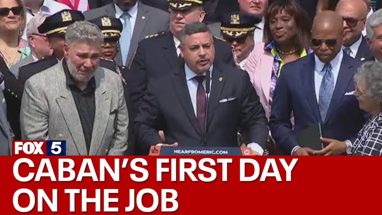NYPD Commissioner Edward Caban's first day on the job
