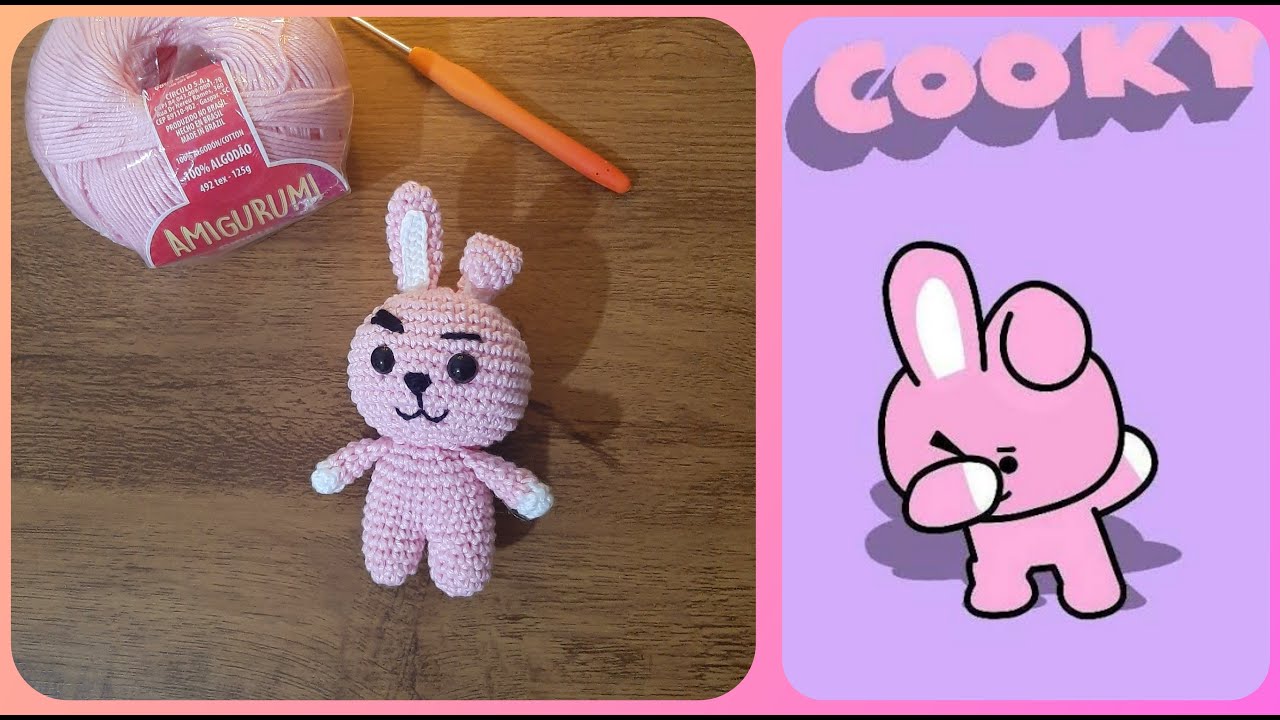 BTS Amigurumi Cooky BT21 #tiagoamigurumi #amigurumi #bts