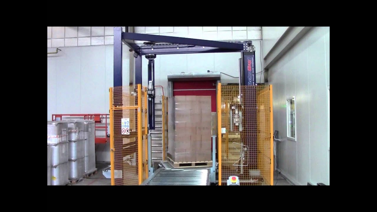 Automatische draaitafel pallet wikkelmachine