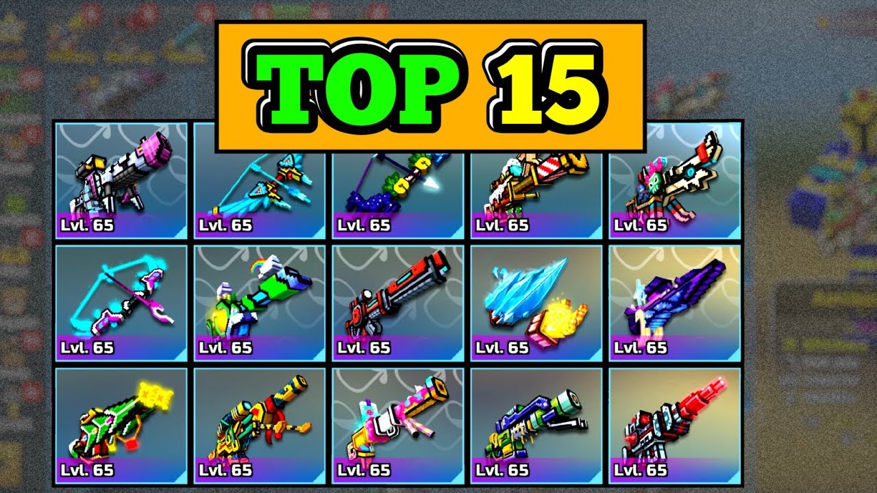 15 Highest Damage Sniper - Pixel Gun 3D