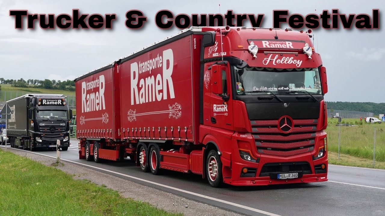 Trucker & Country Festival Geiselwind 2025 Die Einfahrt zur Truckshow am Freitag