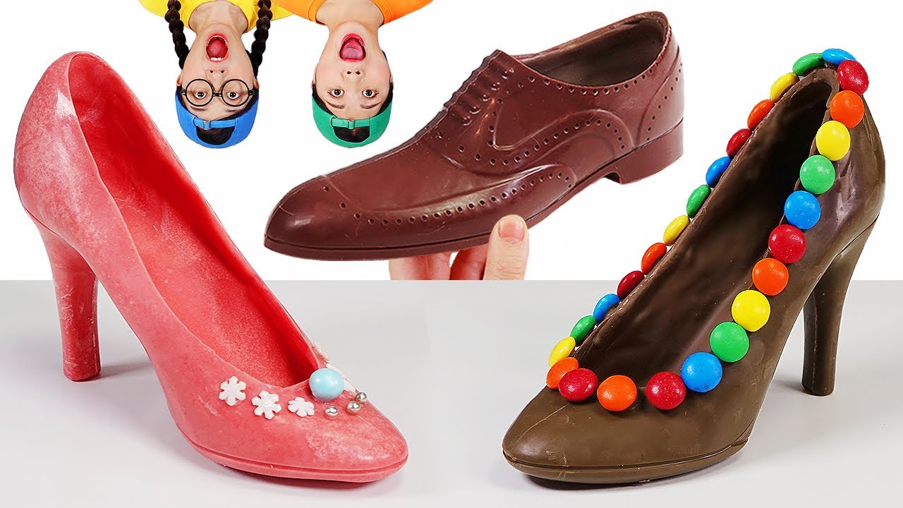 Edible Chocolate High Heel Shoes Mukbang DONA