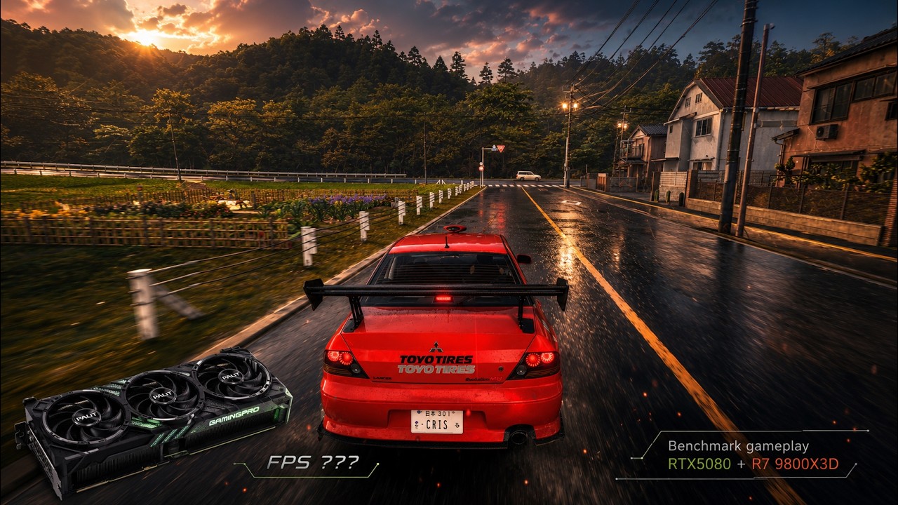 FORZA HORIZON 6 || Quick Benchmark gameplay: Ryzen 7 9800X3d + Palit RTX 5080 Gaming PRO =FPS ???