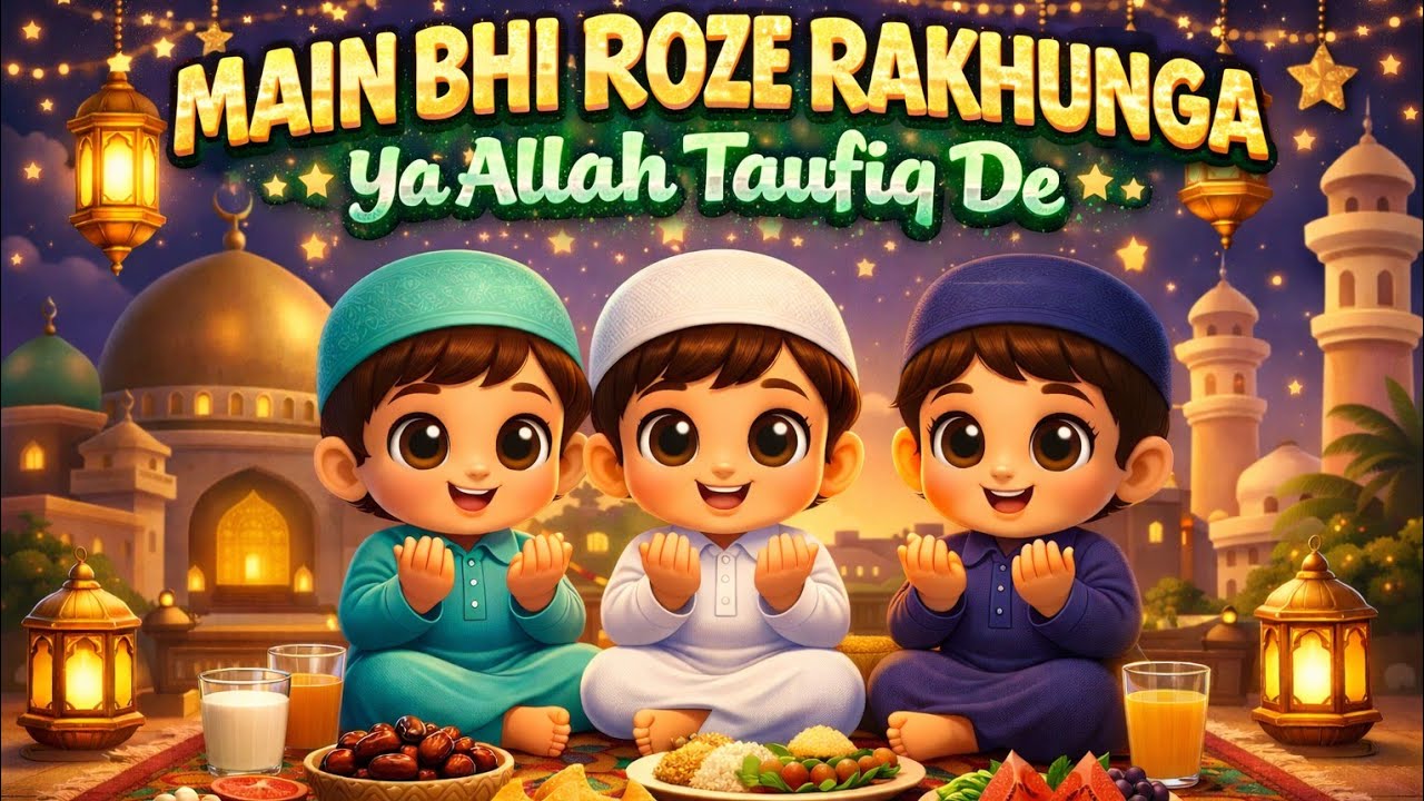 Main Bhi Roze Rakhunga | Ramadan Song For Kids | Islamic Lullababy @IslamicRhymeKids 