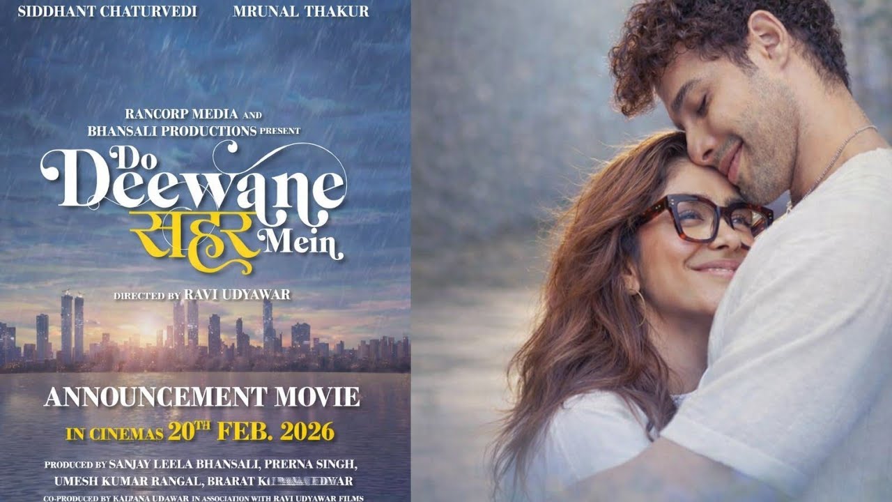 Do Deewane Seher Main| Official Trailer Review| SiddharthChaturvedi. S| Mrunal Thakur. R| Love Story