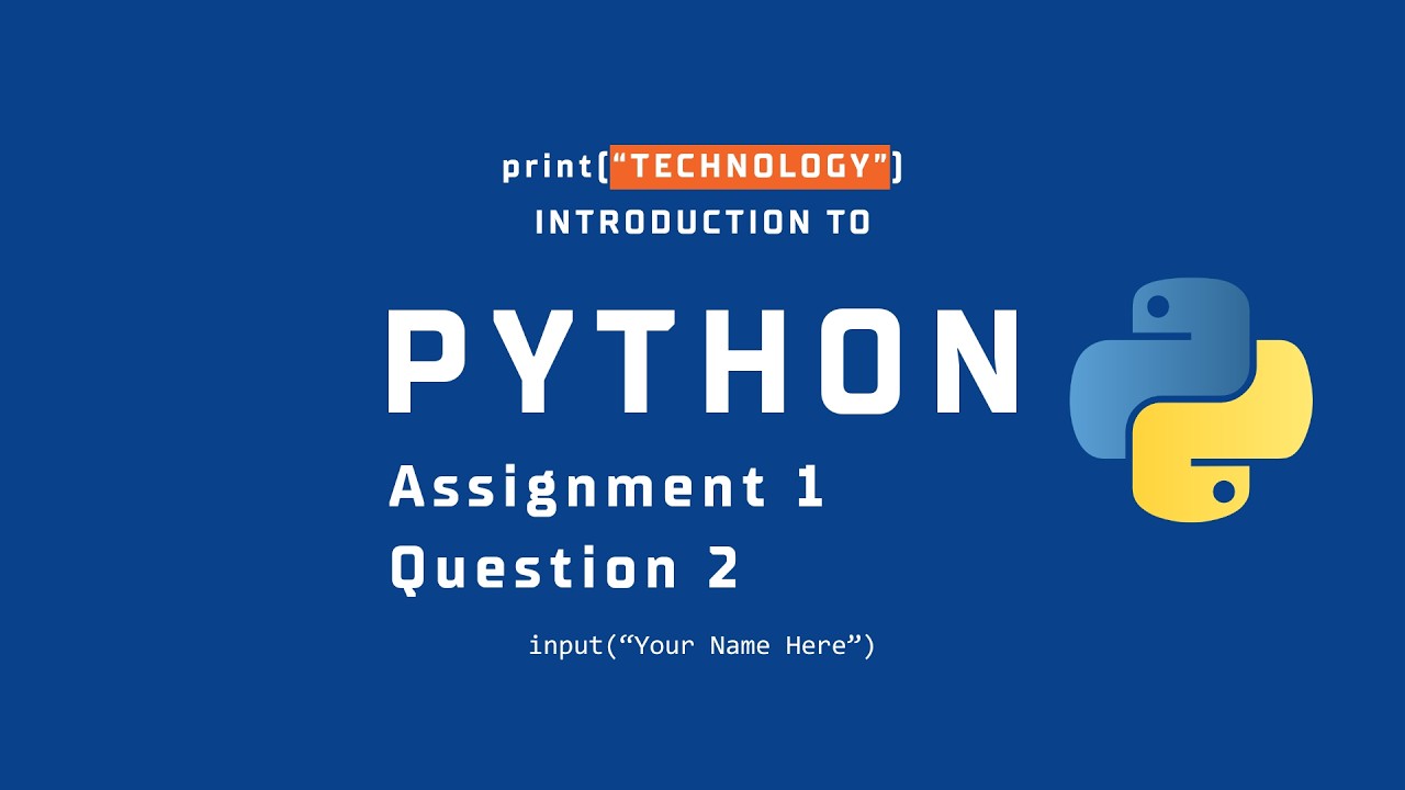 Assignment 1 | Question 2 | Python