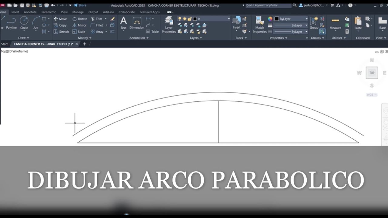 Dibujar Arco Parabólico Para Estructuras Metálicas