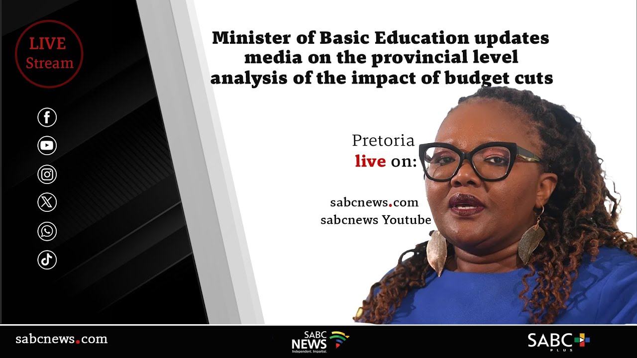 Minister Siviwe Gwarube briefs media on developments on budget cuts in the education sector