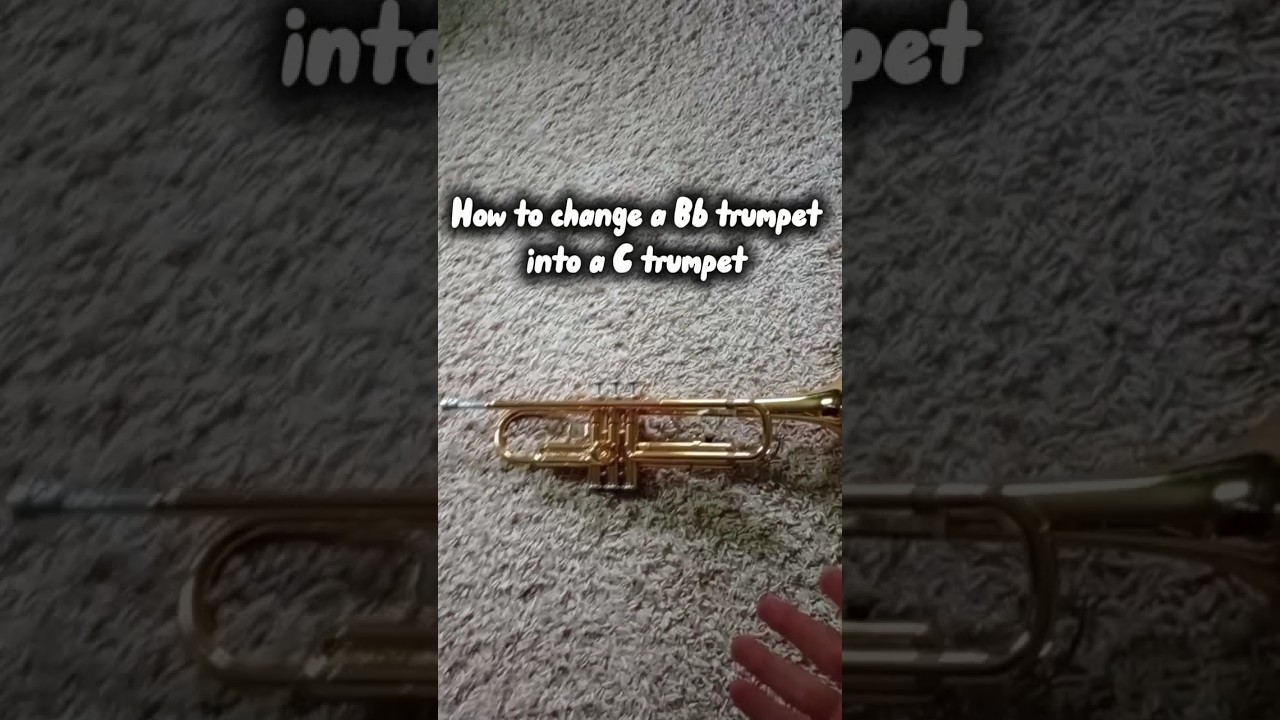 How to change a Bb trumpet into a C trumpet 🎺