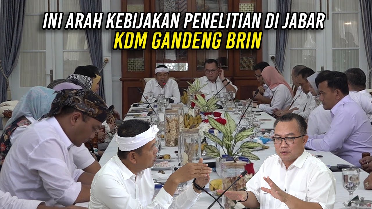 INI ARAH KEBIJAKAN PENELITIAN DI JABAR | KDM GANDENG BRIN
