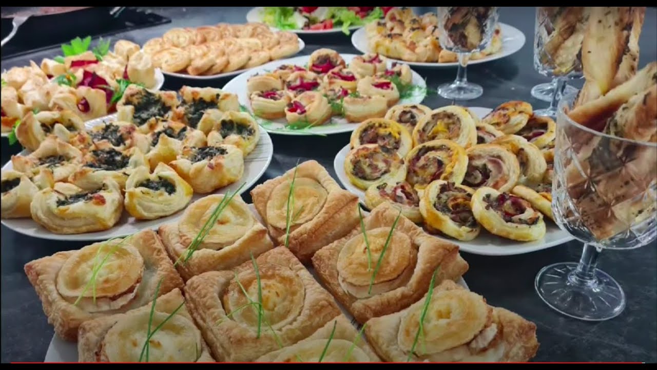 Buffet de 10 feuilletées pour les occasions  raffiné et facile à réaliser/بالعربية و الفرنسية