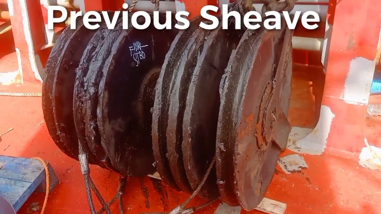 Replace modified Shaft @ replace Hoisting cable of Crane