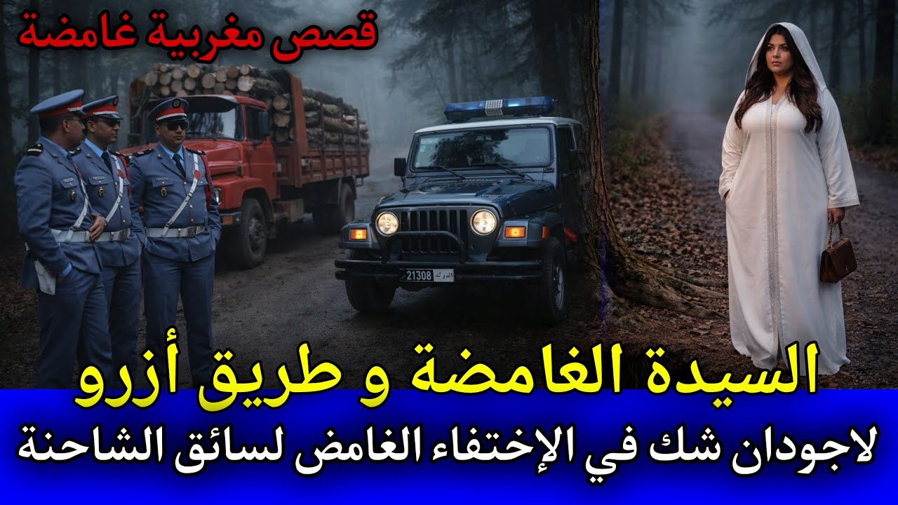 الحلقة: 550 | السيدة الغامضة على طريق أزرو و اختفاء سائق الشاحنة,قصص بوليسية مغربية.