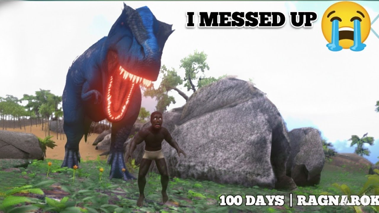 I Survived 100 Days in ARK Ragnarok… Barely 💀