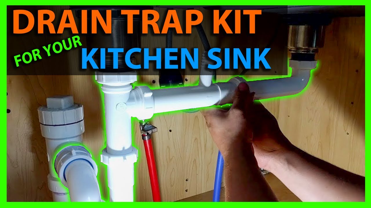 How To Install a Kitchen Drain Trap Assembly with Dishwasher Tailpiece