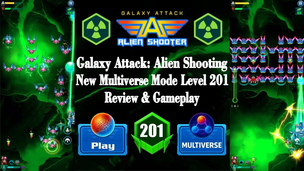 🚀Galaxy Attack: Alien Shooting | New Campaign Multiverse Lv.201 Review & Epic Gameplay Apache Gamers