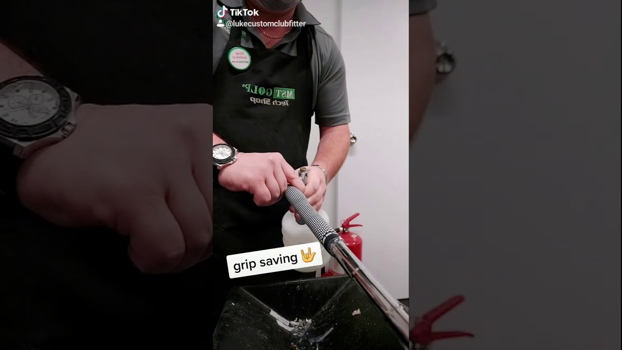Saving a golf grip