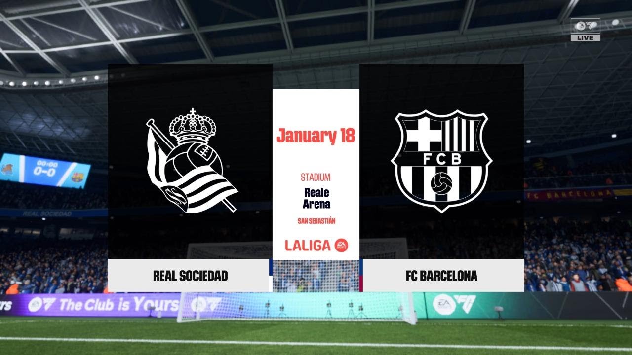 FC 26 | Real Sociedad vs FC Barcelona LaLiga 2025/26 - Full Gameplay PS5™ [4K HDR]