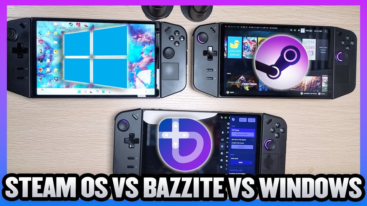 Steam OS против Bazzite против Windows! Какая ОС лучше для Legion Go? Победитель очевиден!