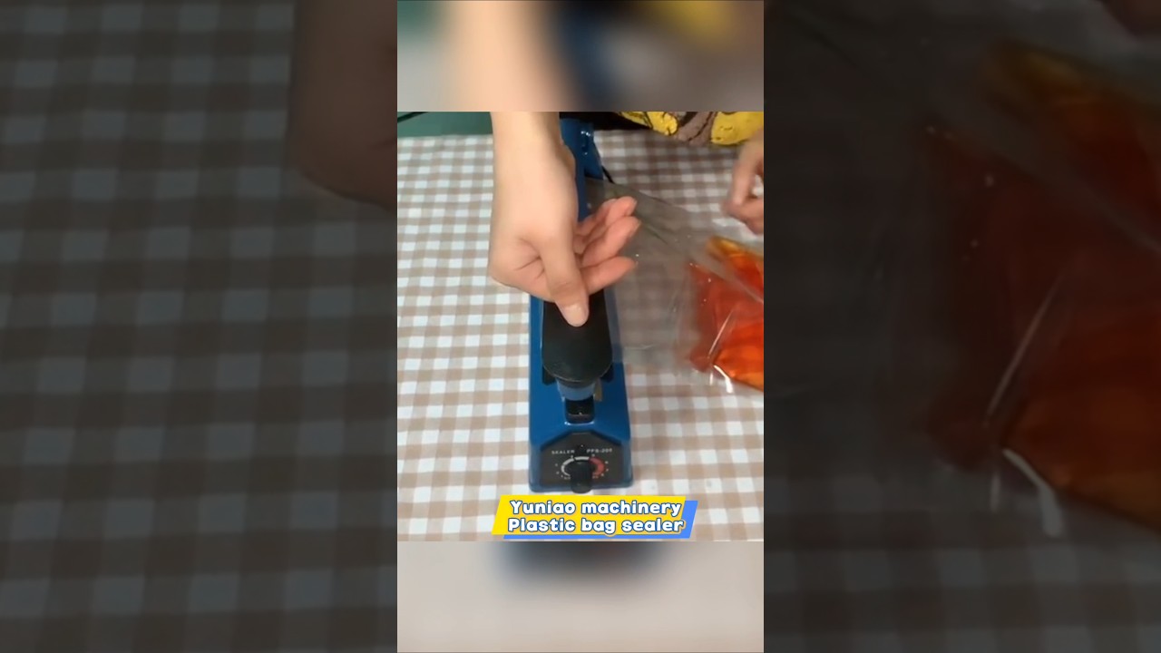 Impulse sealer manual heat sealer machine for 8 inch 20cm plastic bags #subscribe