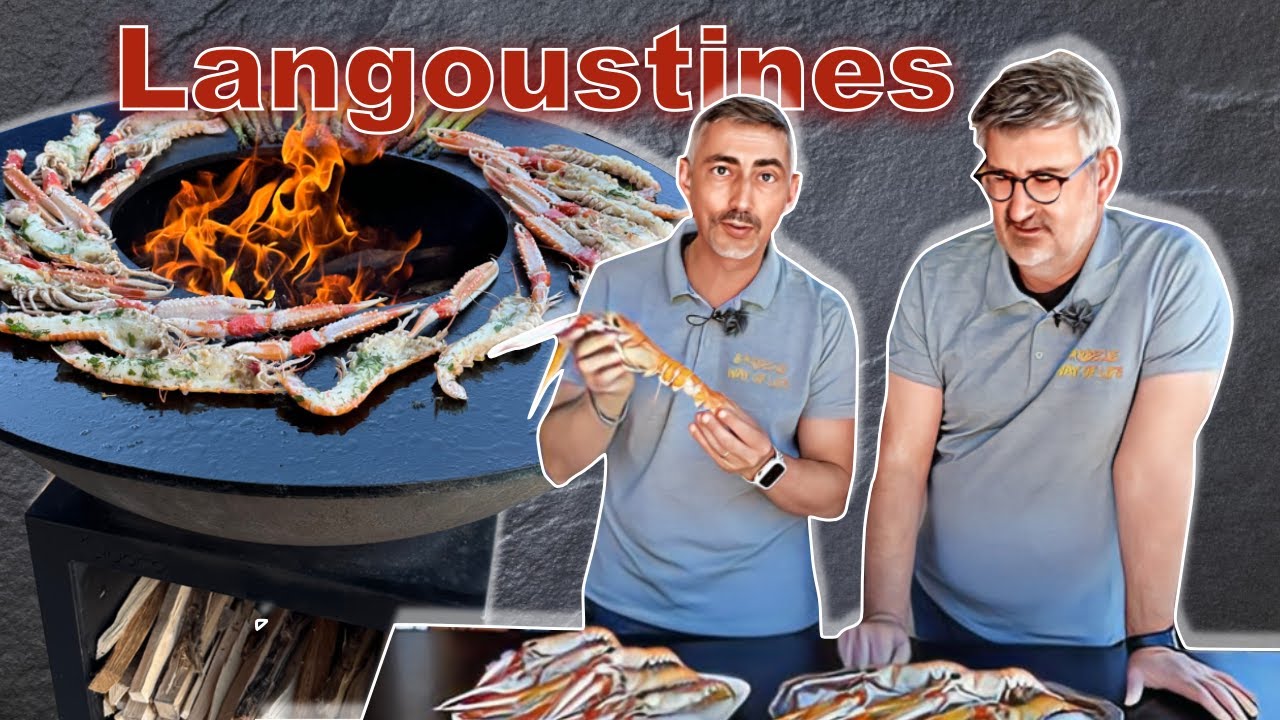 Langoustines au brasero plancha !!! C'est top !