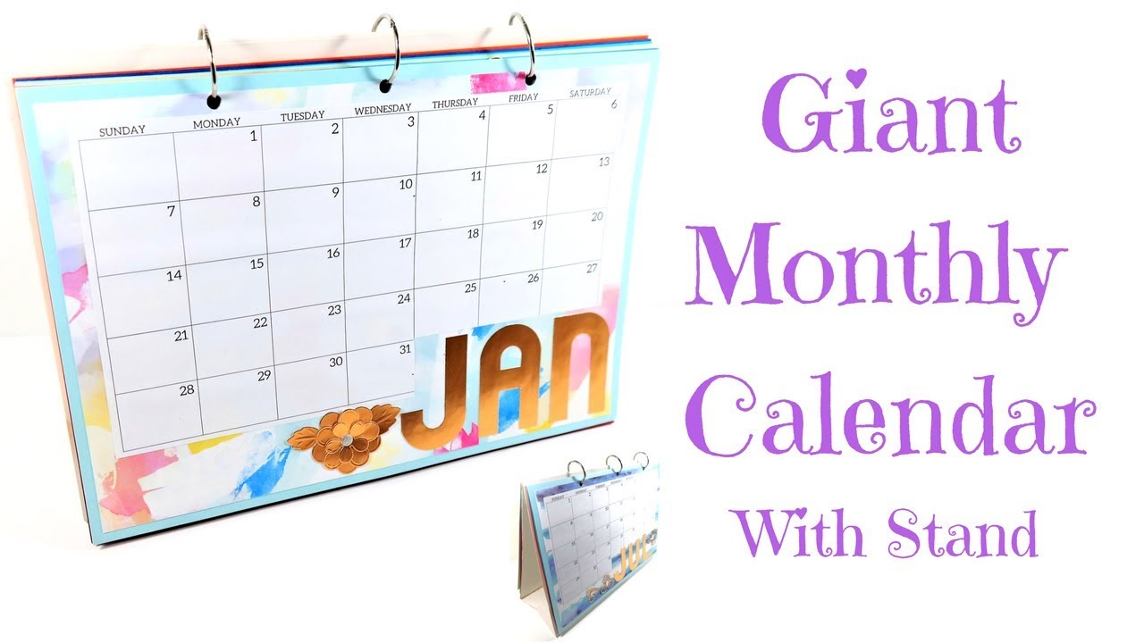 DIY Desk Top Calendar Mixed Up Craft