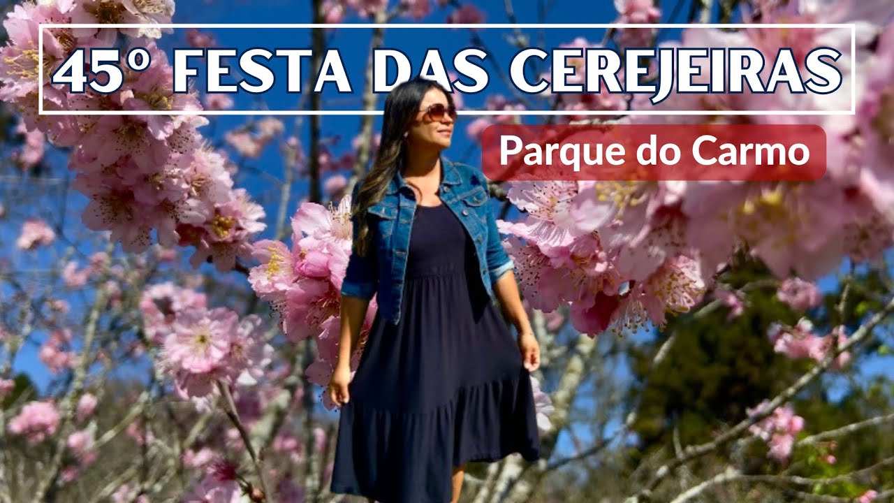 PARECE JAP&Atilde;O,  A Beleza das CEREJEIRAS no Parque do Carmo.