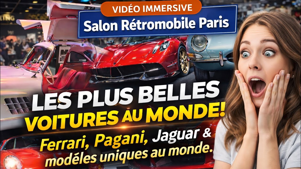🚗🤑Immersion Salon Rétromobile Paris 2026 – Les PLUS BELLES VOITURES au MONDE | Ferrari, Pagani…