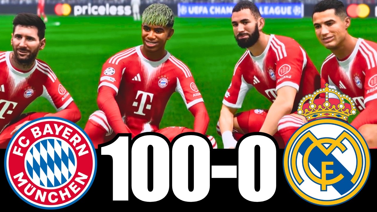 FC 26 -MESSI RONALDO NEYMAR & MBAPPE | ALL STARS | BAYERN MUNICH 100-0 REAL  MADRID