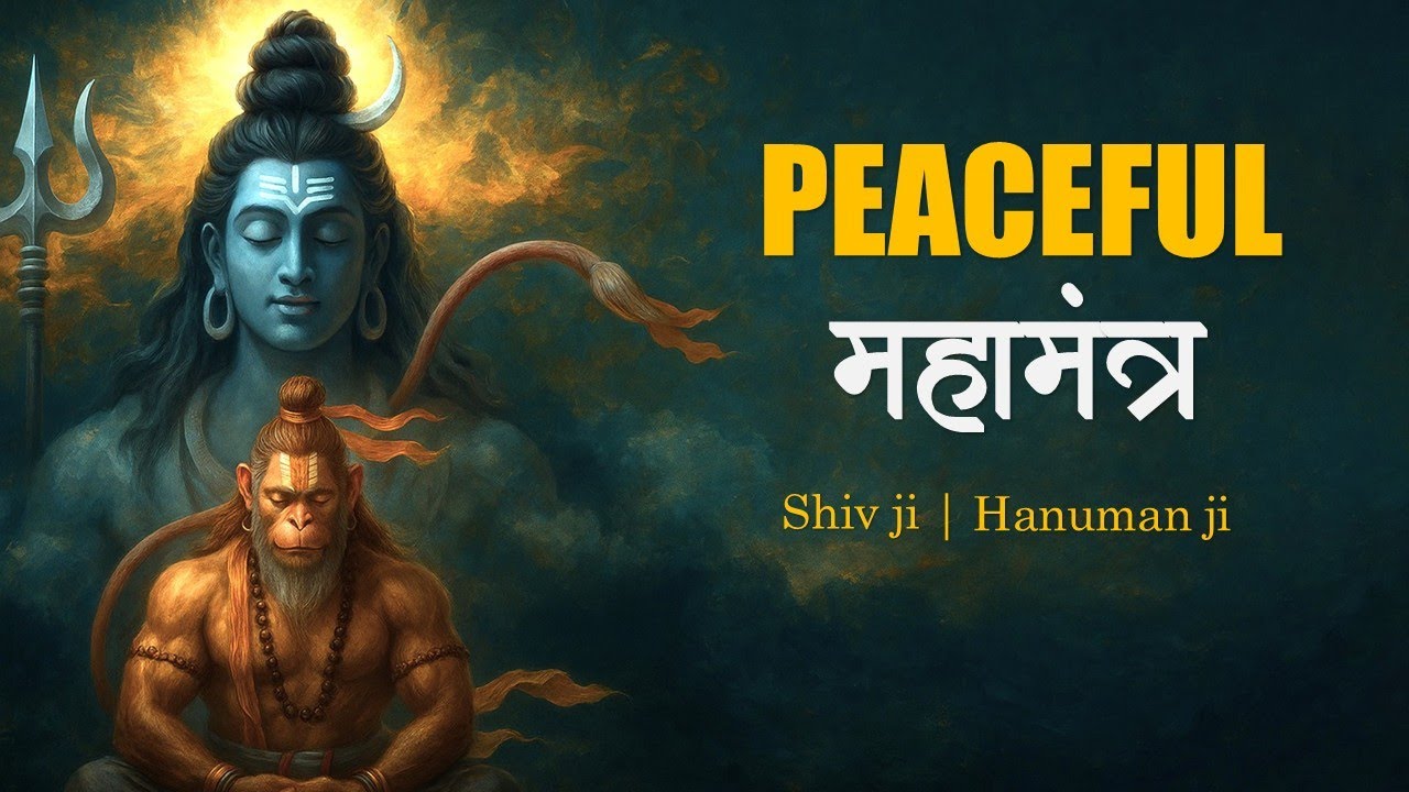 Shiv and Hanuman Mahamantra | PEACEFUL Shiv Mantra for SAWAN  | सानन्दमानन्द | JAY SHRI RAM