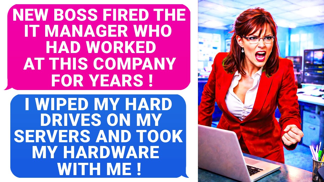 New Boss Fired The WRONG IT Manager! I Wiped ALL HDDs On My Servers & Took My Hardware With Me! r/MC