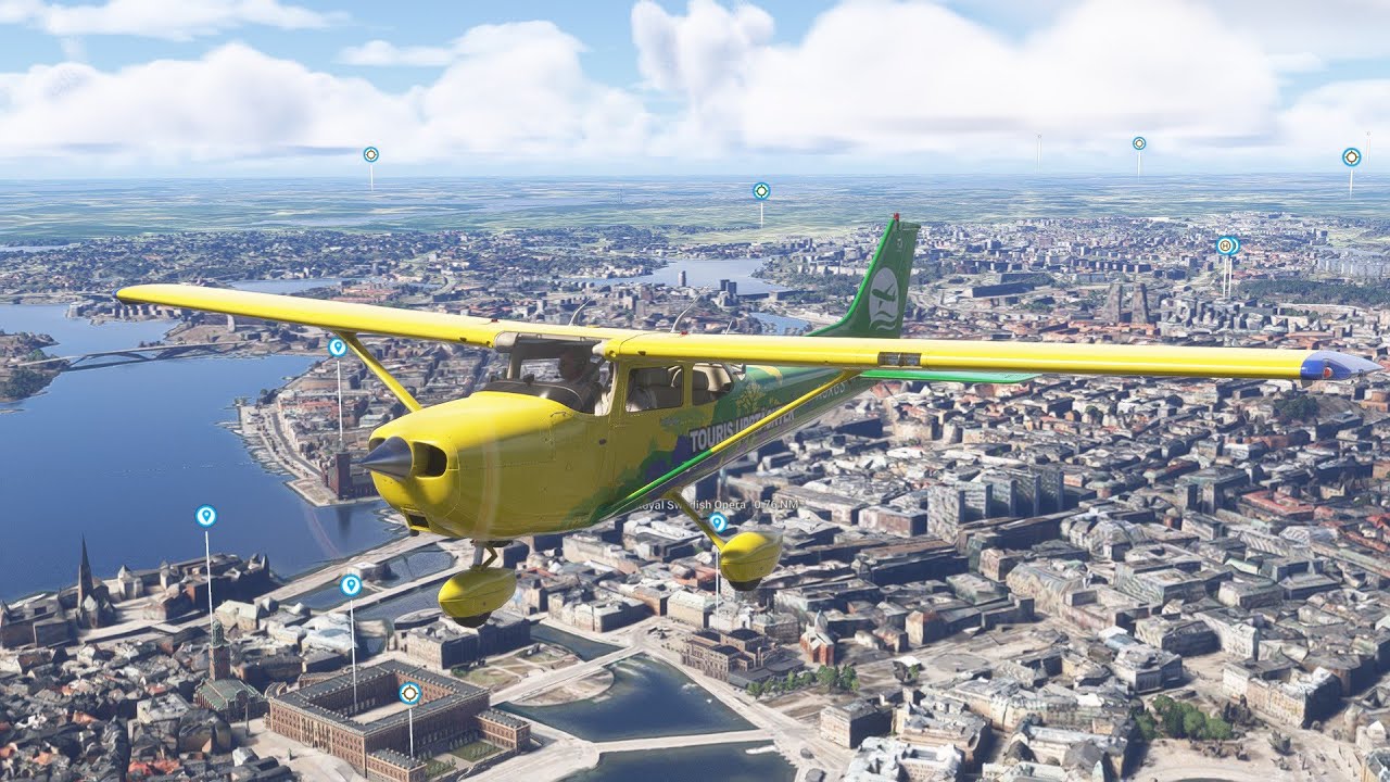 [MSFS2024] Cessna 172 Skyhawk | Stockholm Flightseeing | Basic Flight