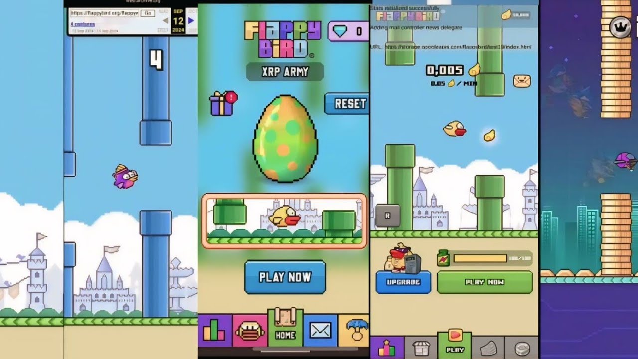 GAMEPLAY BETAS FLAPPY BIRD 2024/2025 (APK beta test/ Flappywebgl 1 y 2/ 1.4.2/ 3.2.1/ 4.1.6/ 4.1.7)