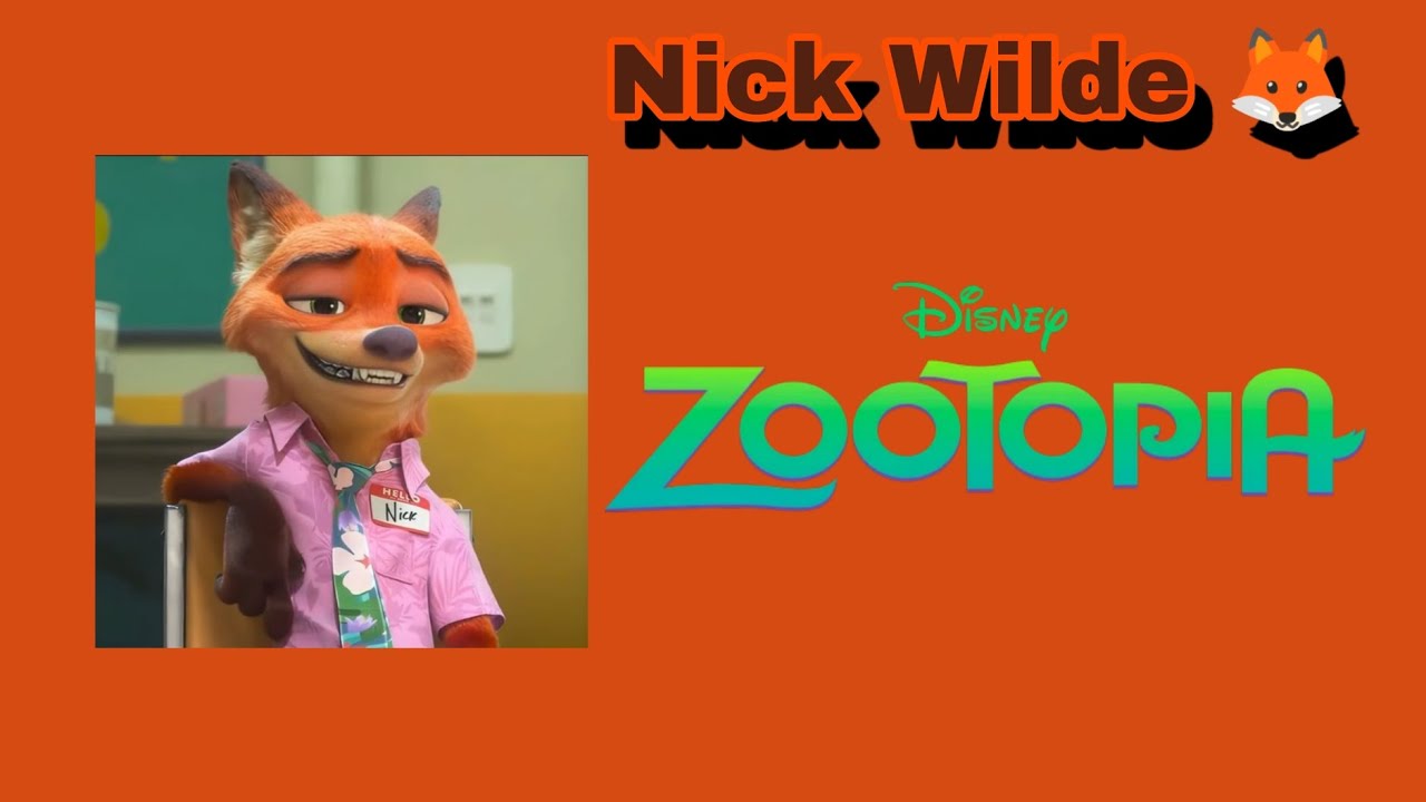 Nick Wilde From Zootopia Movie Disney