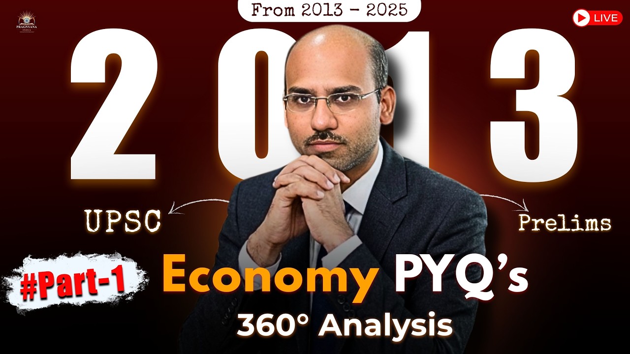 2013 UPSC Economy PYQs EXPOSED | 360° Analysis | Pranesh Sir | Pragnyana India