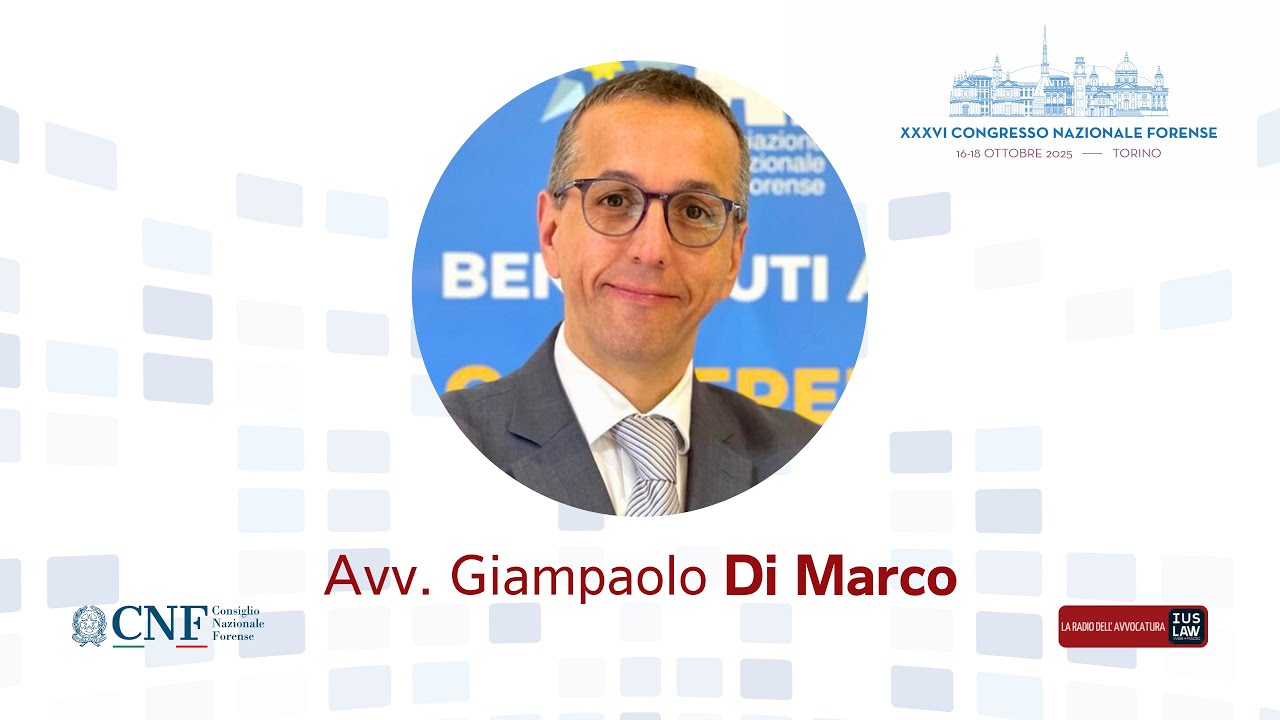 Intervista all’avv. Giampaolo di Marco | XXXVI Congresso Nazionale Forense
