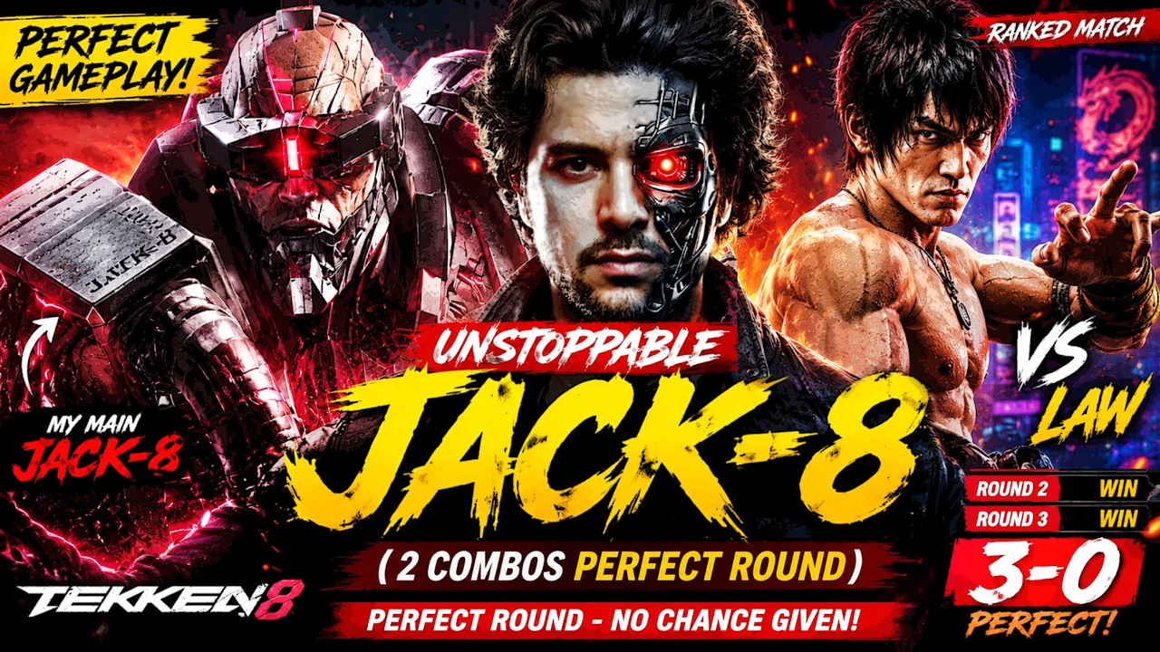 INSANE COMEBACK 😱 Jack-8 vs Law | Perfect Win After Losing 2 Rounds | Tekken 8