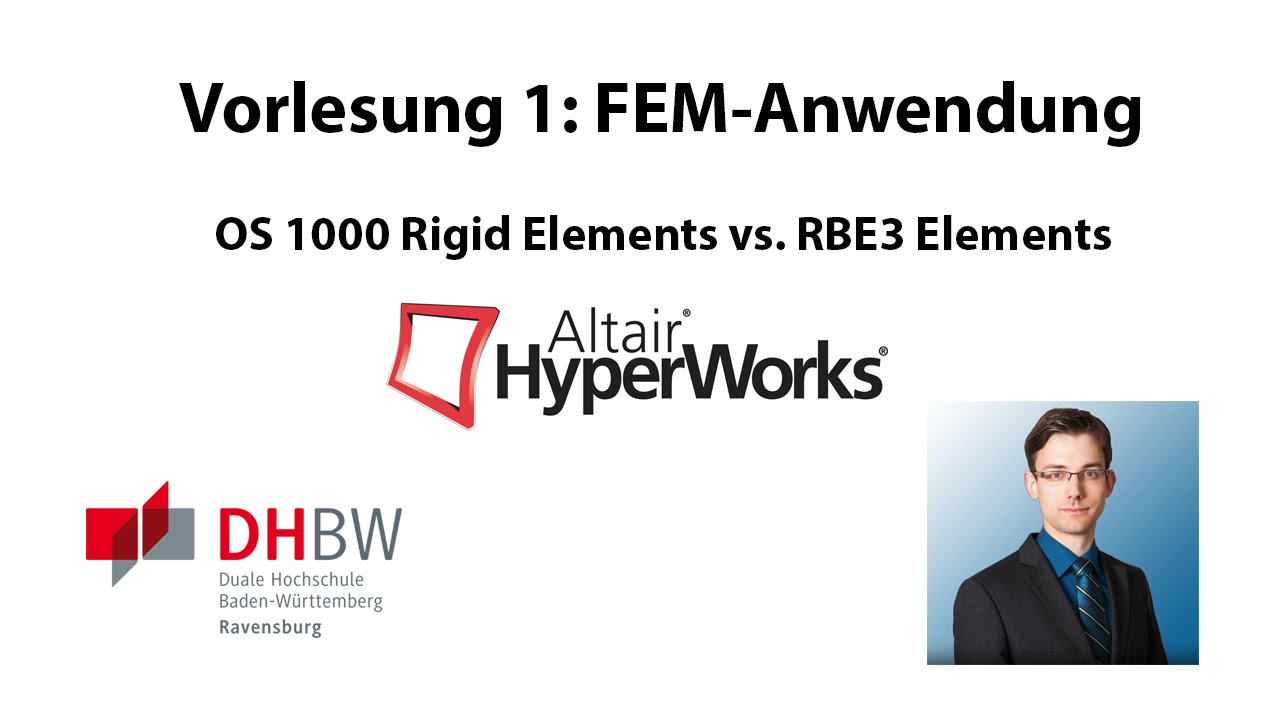 Optistruct OS 1000: Plate Hole Rigid vs Rbe3
