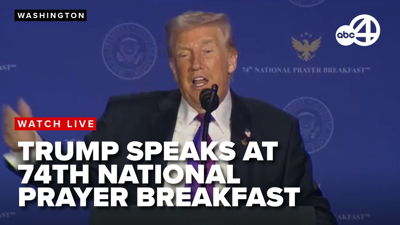 Trump speaks at National Prayer Breakfast