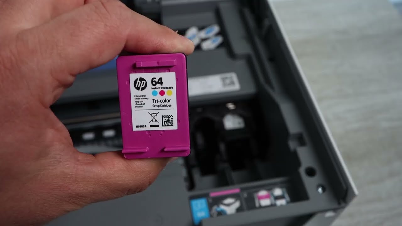 Как установить чернильные картриджи в HP Envy 7955e