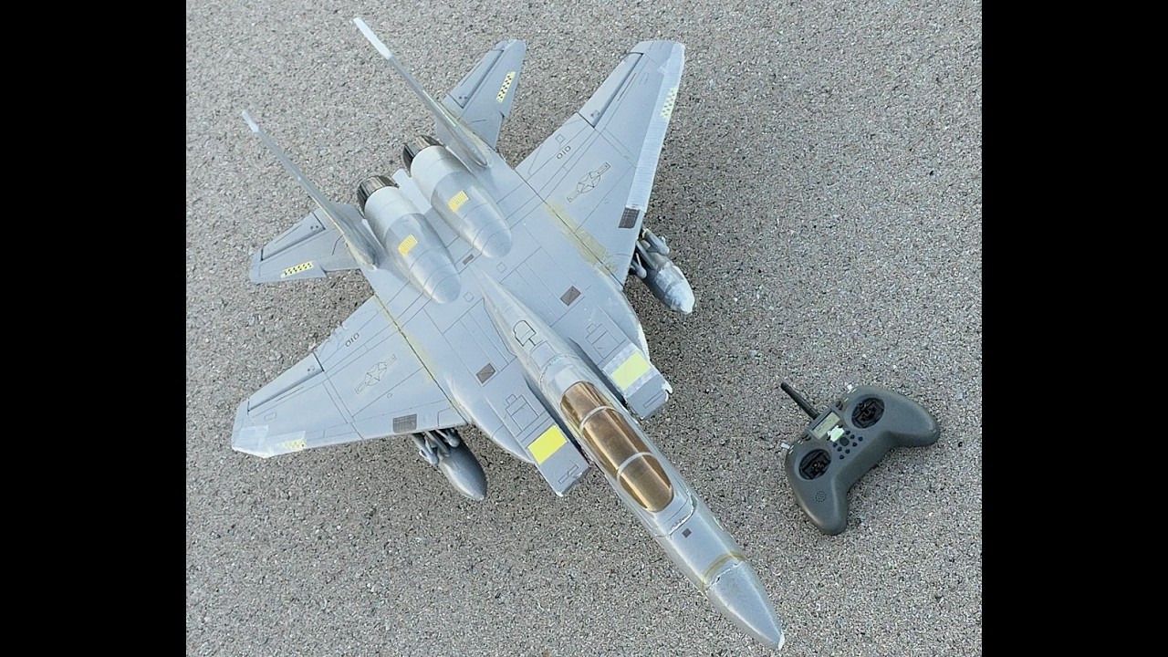 This F15 Eagle Is a True Floater. FMS v3 Gyro and Jumper Tlite Flight!