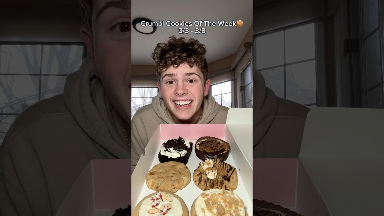 My First Time Eating This Weeks Crumbl Cookies Menu!