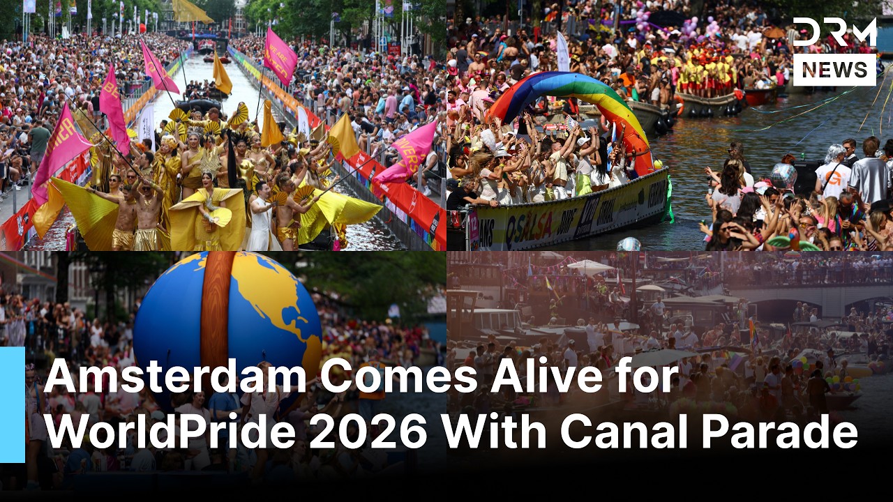 Amsterdam's Spectacular WorldPride 2026 Canal Parade Draws Hundreds of Thousands