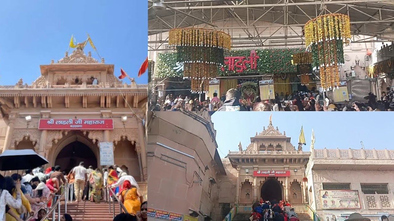 Shree Ladli Ji Maharaj Radha Rani Mandir Barsana 🌸 #youtube #viralvideo #barsana #familyvlog 